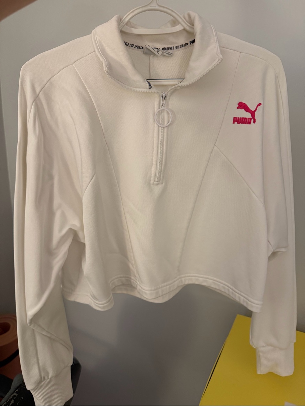PUMA Half-Zip Cropped Sweatshirt (Preloved)